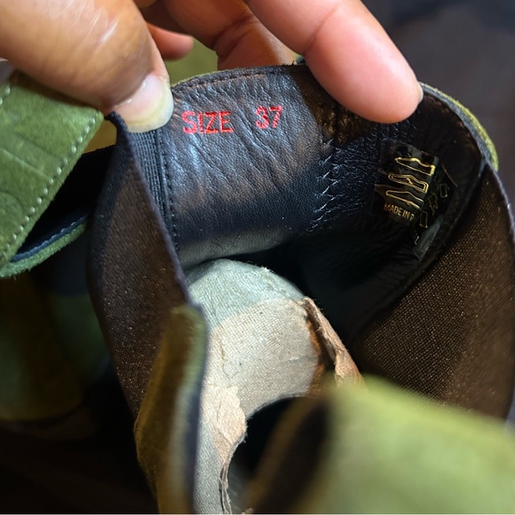 STAUD Palamino Chelsea Boot Platform Olive suede size 37 - Picture 5 of 6